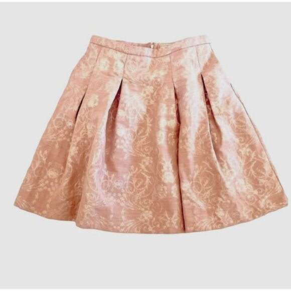 Eva Mendes Floral Brocade Embroidery Skirt Womens Sz 16 - Picture 6 of 10